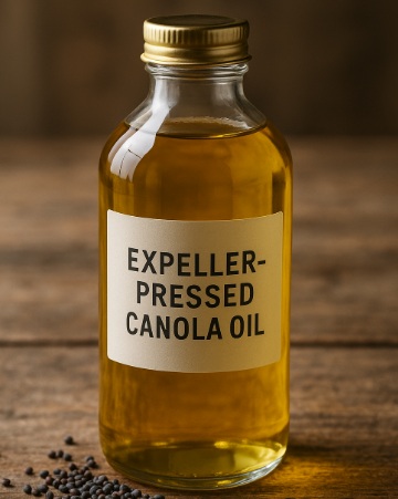 Expeller-pressed canola oil