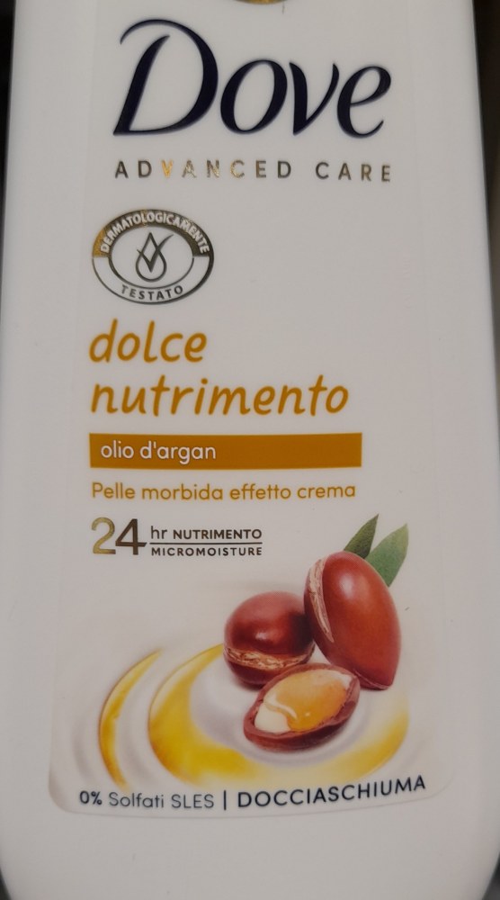 Dove Doccia Dolce Nutrimento Olio di Argam 225 ml