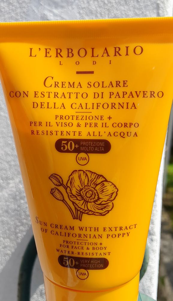 L'Erbolario crema solare estratto di papavero California 125 ml