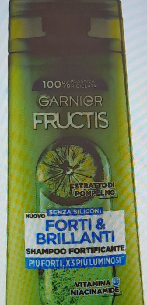 Garnier Fructis Shampoo Forti & Brillanti, shampoo fortificante per capelli normali, 250 ml
