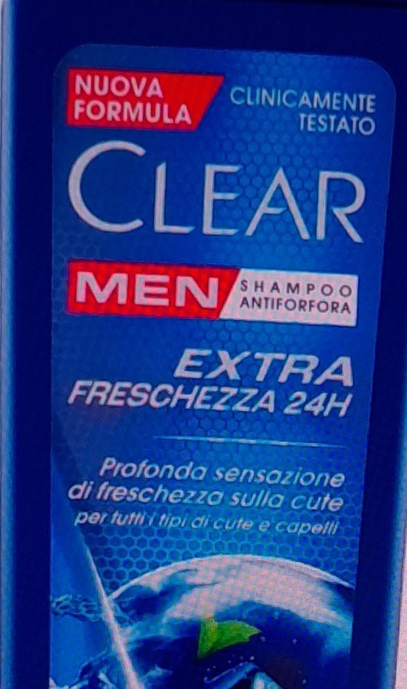 Clear Men Shampoo Antiforfora Extra Freschezza 24H 225 ml