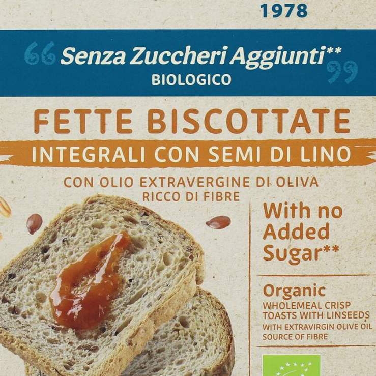 PROBIOS Fette biscottate integrali con semi di lino 272 g