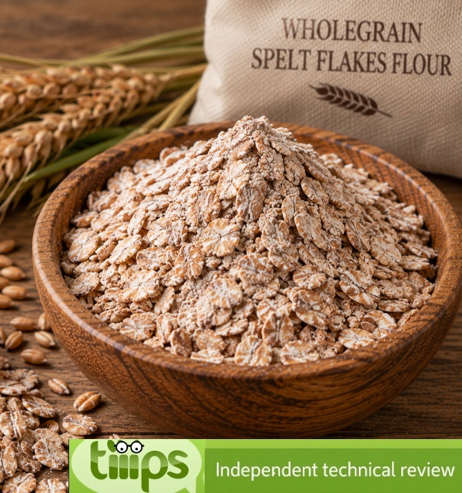 Wholegrain spelt flakes flour