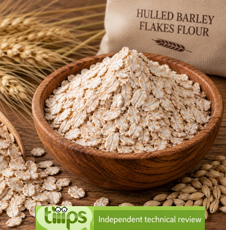 Hulled barley flakes flour