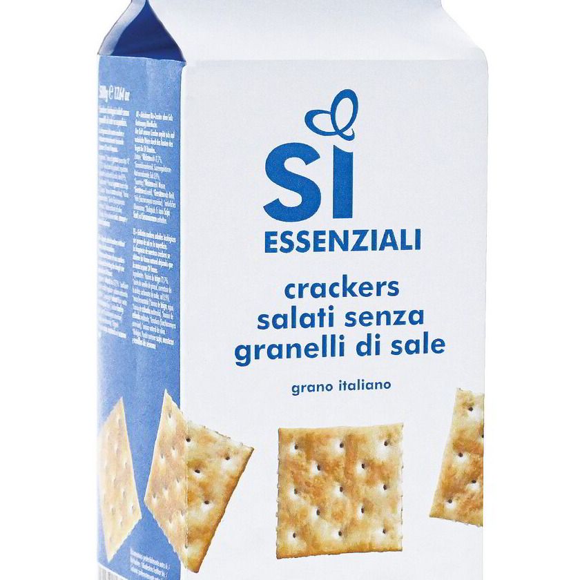 Sì Essenziali Crackers salati senza granelli di sale 500 g