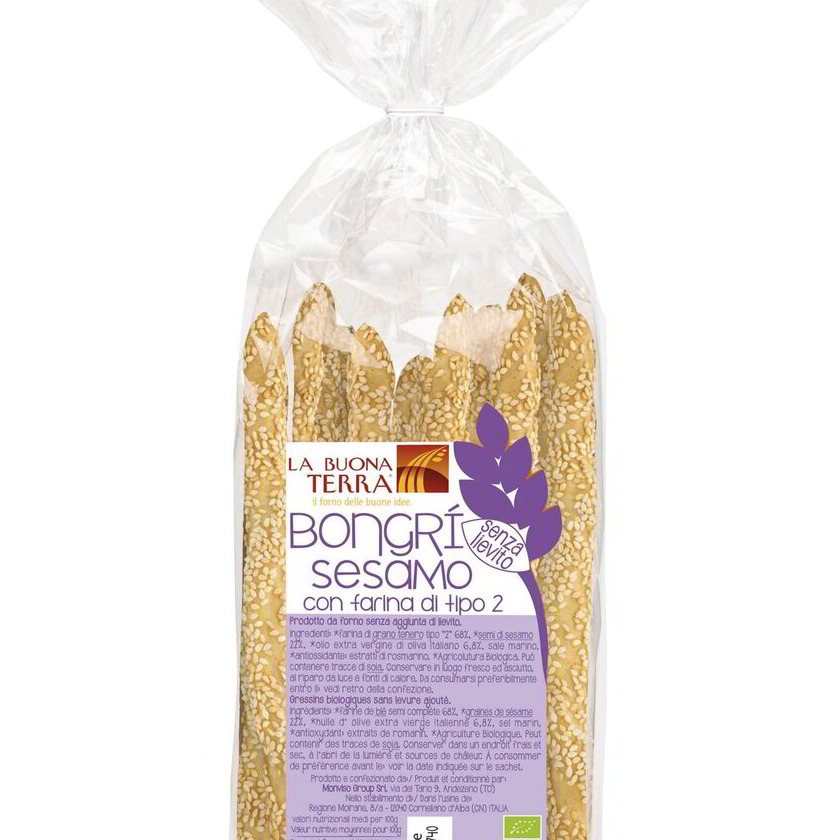 La Buona Terra Bongrì al sesamo con farina tipo 2  200 g