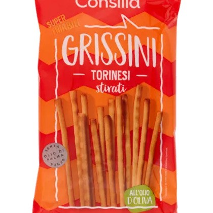 Consilia Grissini Torinesi Stirati 5 porzioni 250 g