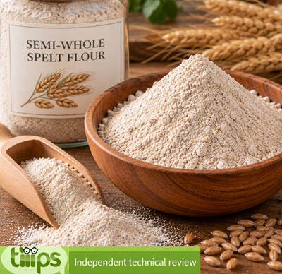 Semi-whole spelt flour