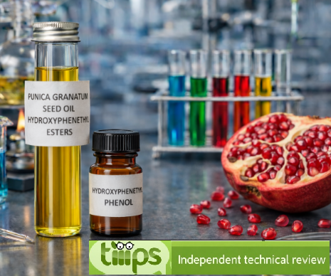 Punica granatum seed oil hydroxyphenethyl esters